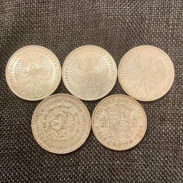 Duitsland, Mexico, Verenigd Koninkrijk. George VI. Half