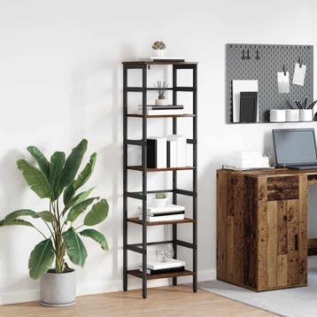 vidaXL Boekenplank 4-laags 40 x 29.5 x 115 cm Bewerkt hout, Verzenden, Nieuw