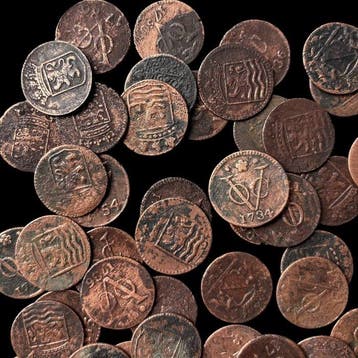 Nederlands-Indië. VOC Duiten 18e eeuw, 50 stuks (Zonder
