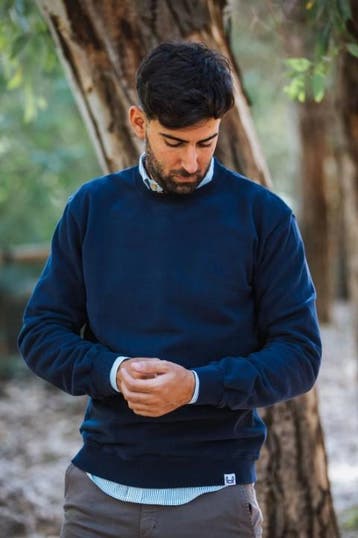 Navy Basic sweatshirt: Marine, Kleding | Heren, Truien en Vesten, Verzenden, Nieuw