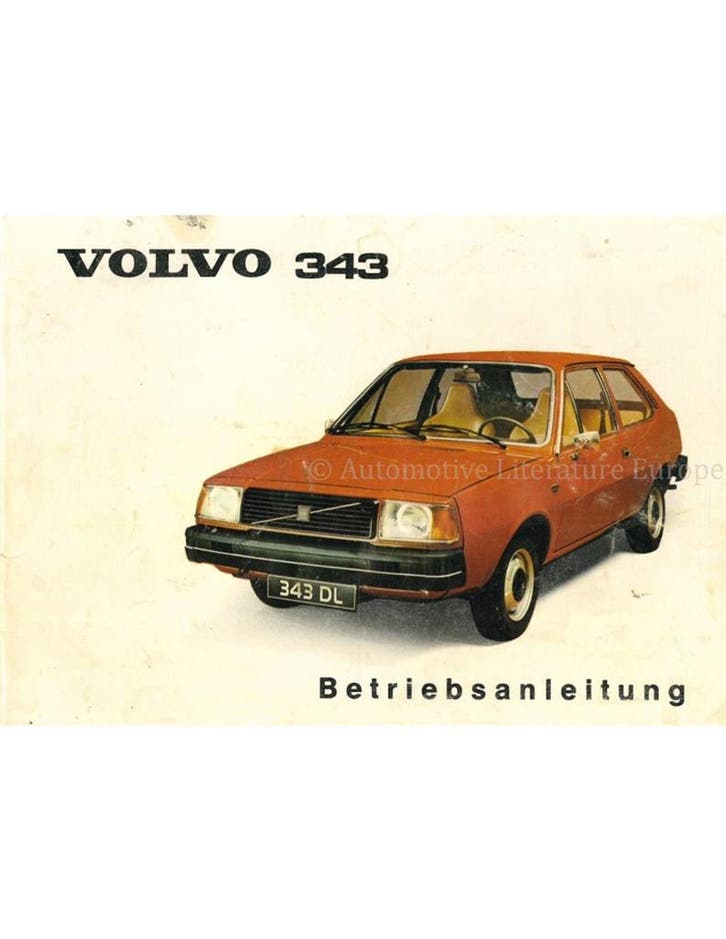 1977 VOLVO 343 345 INSTRUCTIEBOEKJE DUITS, Auto diversen, Handleidingen en Instructieboekjes