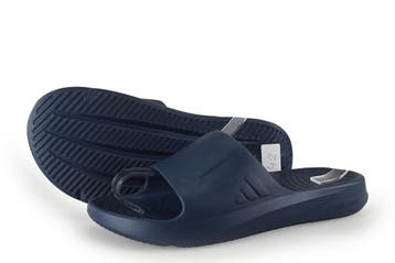 Adidas Slippers in maat 42 Blauw, Slippers, Zo goed als nieuw, Adidas, Verzenden