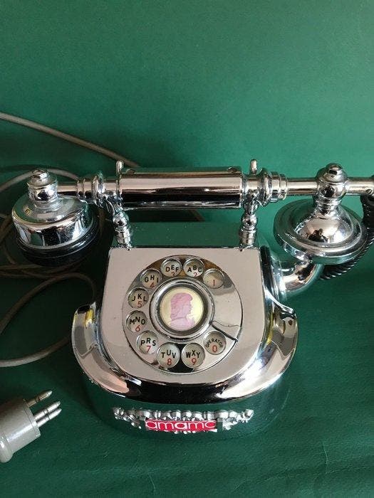Téléphone analogique - Acier, Antiek en Kunst, Kunst | Designobjecten