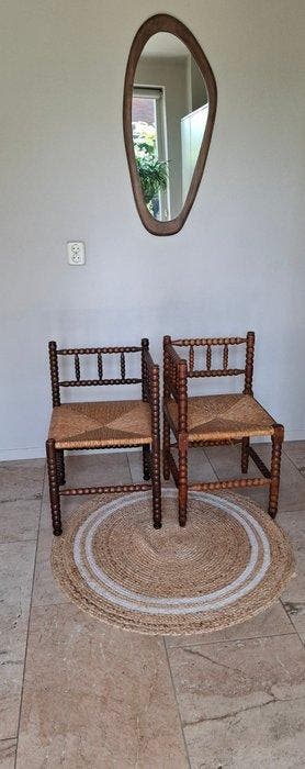 Chaise dappoint (2) - bois de chêne - Fauteuil dangle