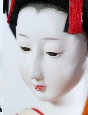Kyugetsu - Large Japanese Oyama Doll in Elaborate Kimono