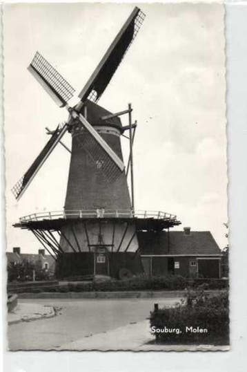 Nederland - Molens Nederland met zeer oude kaarten -, Gelopen