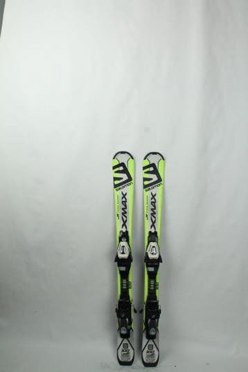 Refurbished - Ski - Salomon X max jr yellow - 100, Sport en Fitness, Skiën en Langlaufen, Gebruikt, 100 tot 140 cm, Salomon, Ophalen of Verzenden