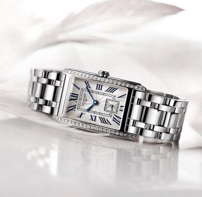 Longines - Dolcevita - VS Diamonds - L5.255.0.71.6 - Femme -, Handtassen en Accessoires, Horloges | Heren