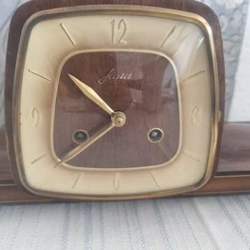 Pendule de cheminée - haid - Antique - Chêne - 1950-1960
