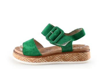 Rieker Sandalen in maat 37 Groen, Verzenden, Sandalen of Muiltjes, Zo goed als nieuw, Groen
