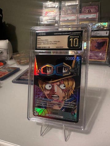 Bandai - 1 Graded card - One Piece - Sabo OP05-001 Carte, Nieuw