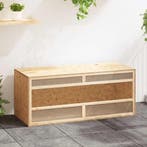 vidaXL Terrarium 120x50x50 cm bewerkt hout, Dieren en Toebehoren, Verzenden, Nieuw