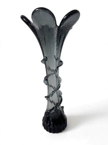 Vaas - Glas - Vaas Murano bloem slang, Antiek en Kunst