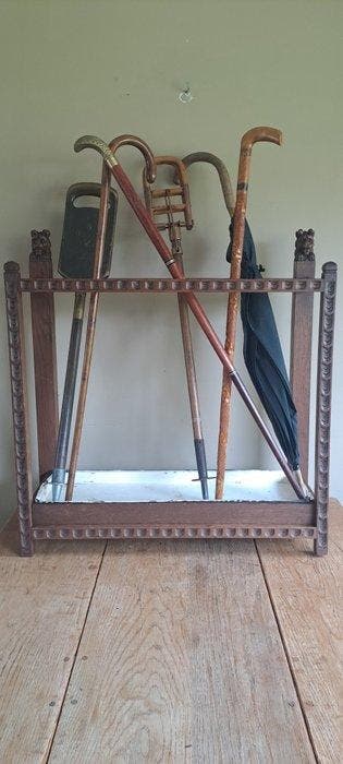 Porte-parapluies - Eiken/Zink., Antiek en Kunst, Curiosa en Brocante
