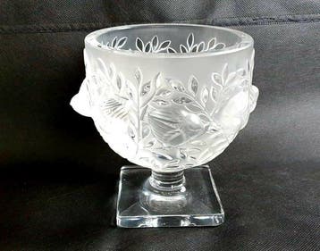 Lalique - René Lalique - Vase balustre - Élisabeth - Cristal, Antiquités & Art