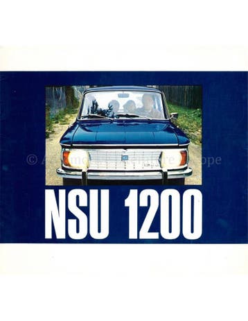 1967 NSU 1200 BROCHURE NEDERLANDS, Nieuw