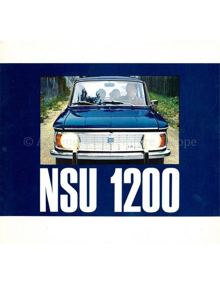1967 NSU 1200 BROCHURE NEDERLANDS, Boeken, Auto's | Folders en Tijdschriften