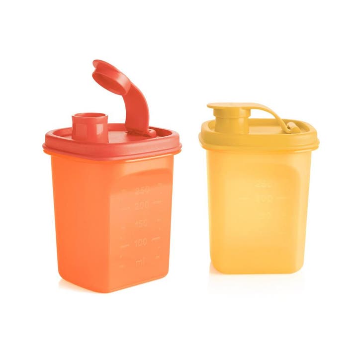 Tupperware Schenkkannetjes Vierkant 350 ml, Huis en Inrichting, Keuken | Tupperware, Nieuw, Verzenden