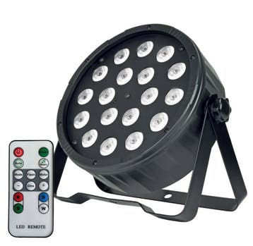 QTX PAR-100W High Power Led Par 18x 1W WIT, Nieuw