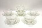 6 Vienne Austria J & L Lobmeyr Glass Bowls & Underplates -