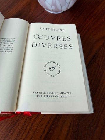 La Fontaine - Oeuvres Diverses - 1958