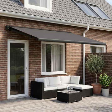 vidaXL Vervangingsdoek voor zonnescherm Antracietkleurig 600, Verzenden