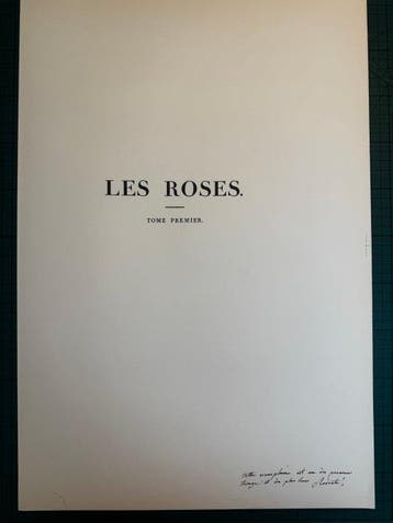 Pierre-Joseph Redouté / Claude-Antoine Thory - Les Roses -