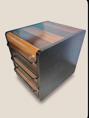 Archiefkast - Hout - Cubica Vintage, Antiek en Kunst