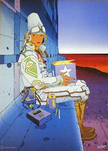 Moebius - 1 Offset Print - Starwatcher II, Nieuw