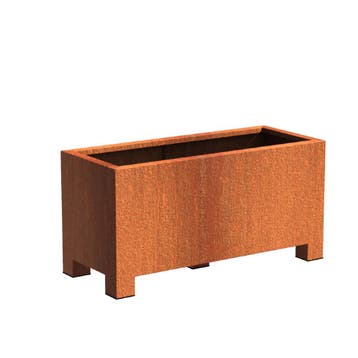 Cortenstaal plantenbak  120x50x60cm - Met poten, 100 cm of meer, Nieuw, Metaal, 60 cm of meer