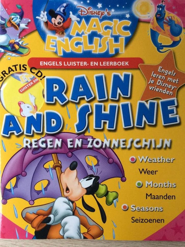 Rain and Shine / Regen en Zonneschijn / Disneys magic, Boeken, Kinderboeken | Baby's en Peuters, Gelezen, Verzenden