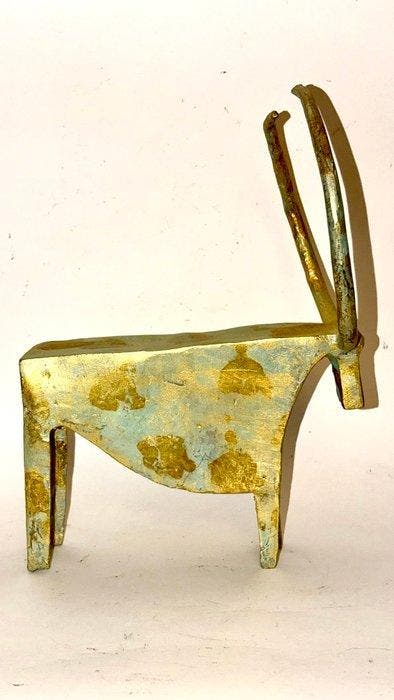 Abdoulaye Derme - Figuur - Taureau aux Grandes Cornes -, Antiquités & Art, Curiosités & Brocante