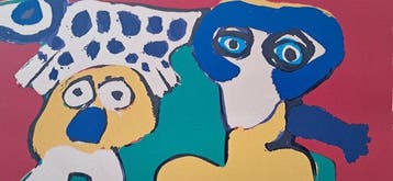 Karel Appel (1921-2006) - Senza titolo, Antiek en Kunst