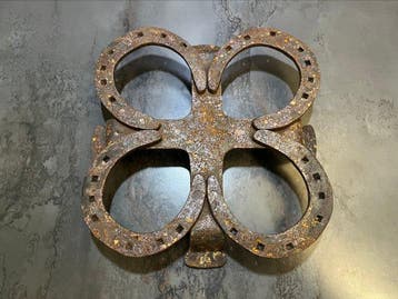 Centre de table - Trèfle - Fer forgé - Dessous de plat