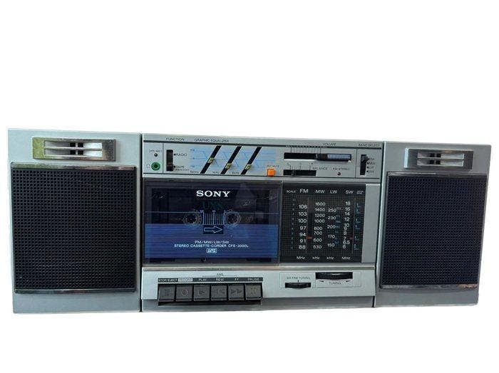Sony - CFS-3000L Cassetterecorder-speler, TV, Hi-fi & Vidéo, Radios