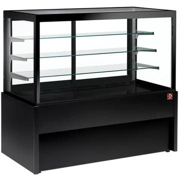Koelvitrine | 550L | Zwart | +2°C/+6°C | 4 Schappen |, Verzenden, Nieuw in verpakking