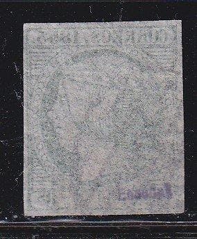 Espagne 1853 - Isabel II - 5 réaux verts - signé - Edifil 20, Postzegels en Munten, Postzegels | Europa | Spanje, Gestempeld
