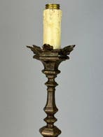 Lampe de table - Métal bruné - Style candélabre, Antiquités & Art