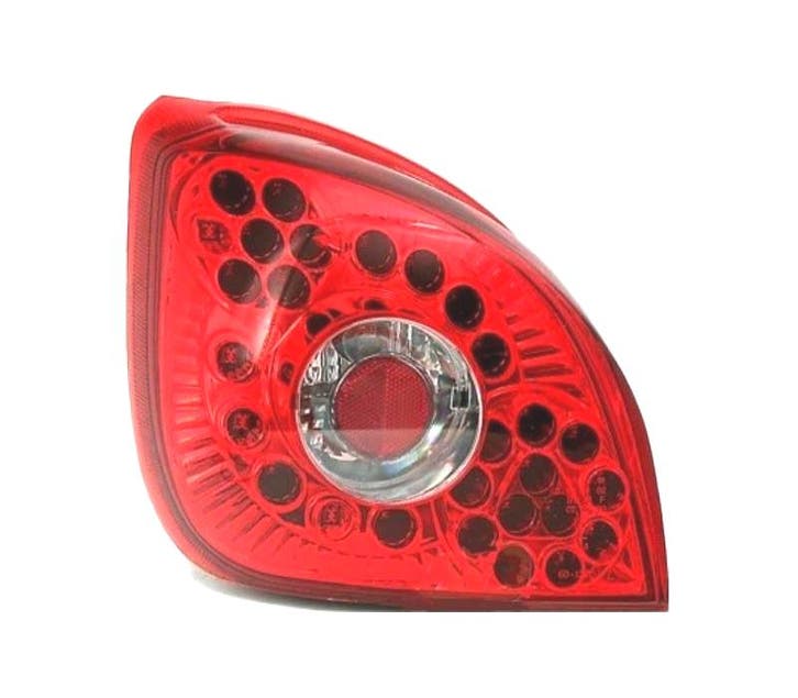 FEUX ARRIÈRE POUR FORD FIESTA MK4 96-02 LED ROUGE CHROMÉ, Auto-onderdelen, Verlichting, Verzenden