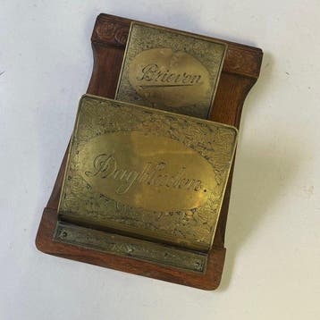 Brievenhouder - Art Nouveau - Brieven & Dagbladen Houder -