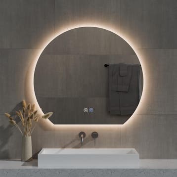 Spiegel Best Design Sunset Half Rond 80x72 cm Incl., Doe-het-zelf en Bouw, Ophalen of Verzenden, Nieuw, Bad