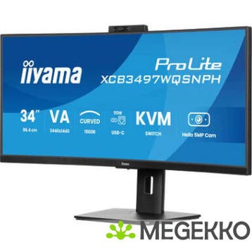 Iiyama Prolite XCB3497WQSNPH-B1 34  UWQHD 120Hz VA KVM, Verzenden, Nieuw