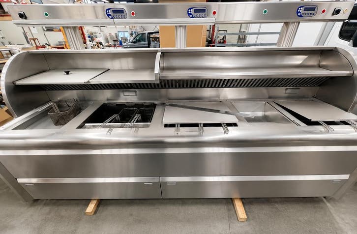 Nog niet gereviseerd - Perfecta HR bakwand friteuse 8 manden, Zakelijke goederen, Horeca | Keukenapparatuur, Ophalen of Verzenden