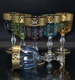 Artemisia - Service de boisson (6) - Cristal, or 24 carats