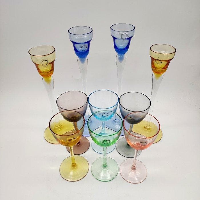 V.Nason&C. - Drinkset (10) - Wereldcollectie - Muranoglas -, Antiek en Kunst, Antiek | Glaswerk en Kristal