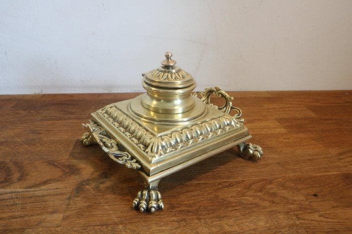 Inktpot - Messing, Antiquités & Art, Antiquités | Autres Antiquités