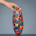 Figuur - Decoratieve Flowerpower paardenhoofd - polystone -