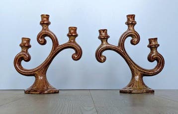 Poterie Maine Sars Poteries - Kandelaber Set kandelaars met