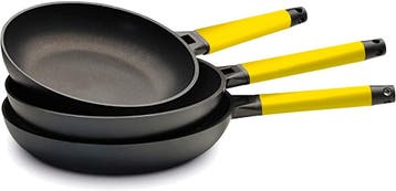 Castey Aluminium Pannenset | Tweede kansje | OP = OP, Verzenden, Zo goed als nieuw, Aluminium, Pannenset