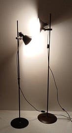 Staande lamp - Metaal - Twee vintage vloerspots